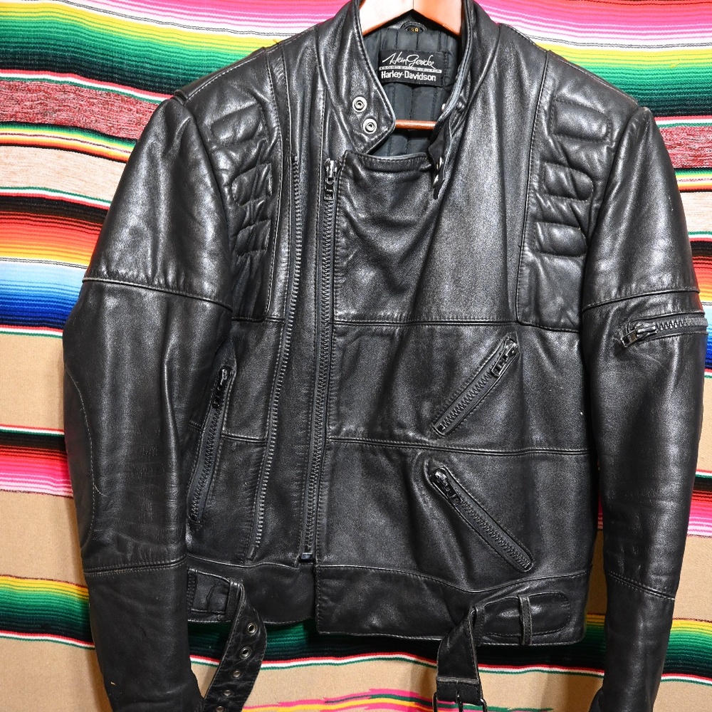 Hein Gericke mens leather motorcycle jacket